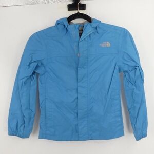 North Face Jacket Girls Small 7/8 Hooded Waterproof Windbreaker HyVent Nylon
